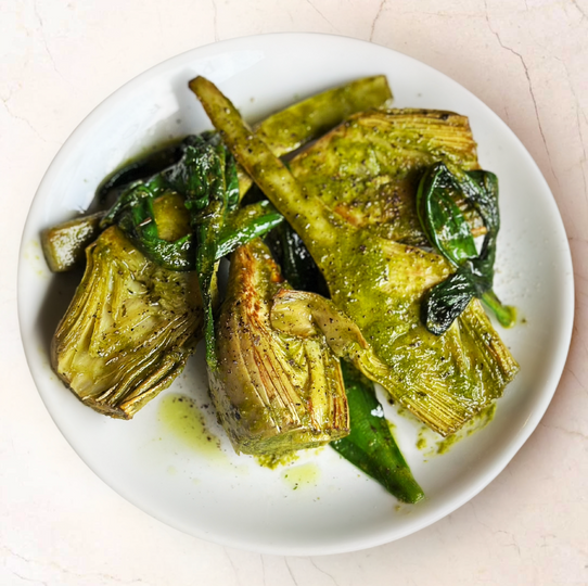 Wild garlic artichoke