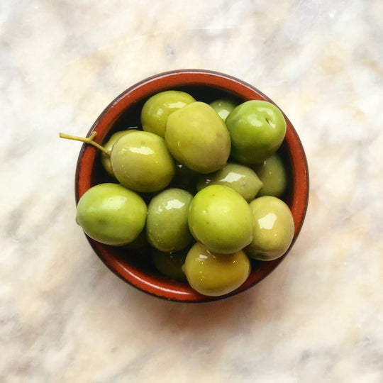 Green nocellara olives
